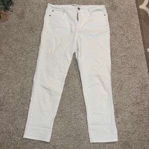 White Denim Pants